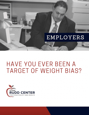 Cover of "Have You Ever Been a Target of Weight Bias?" guide for employers