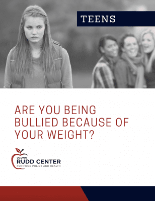 Cover of "Are you being bullied because of your weight?" guide for teens