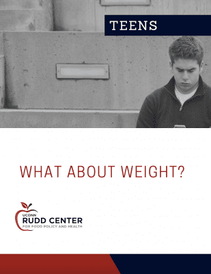 Cover of "What about weight" guide for teens