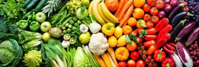 A colorful assortment of fresh fruits and vegetables