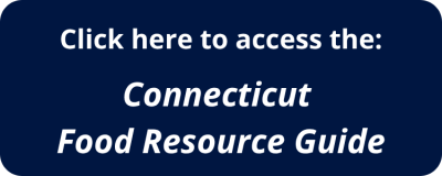 Button that says "Click here to access the Connecticut Food Resource Guide"